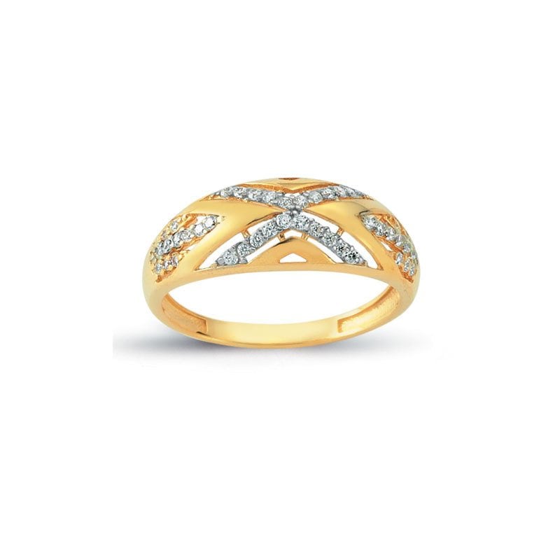 Beelo Gold 14K Altın Tasarım Yüzük BGAZ322