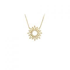 Beelo Gold 14K Altın Güneş Kolye