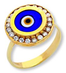 Beelo Gold 14K Altın Nazar Yüzük BGYG001