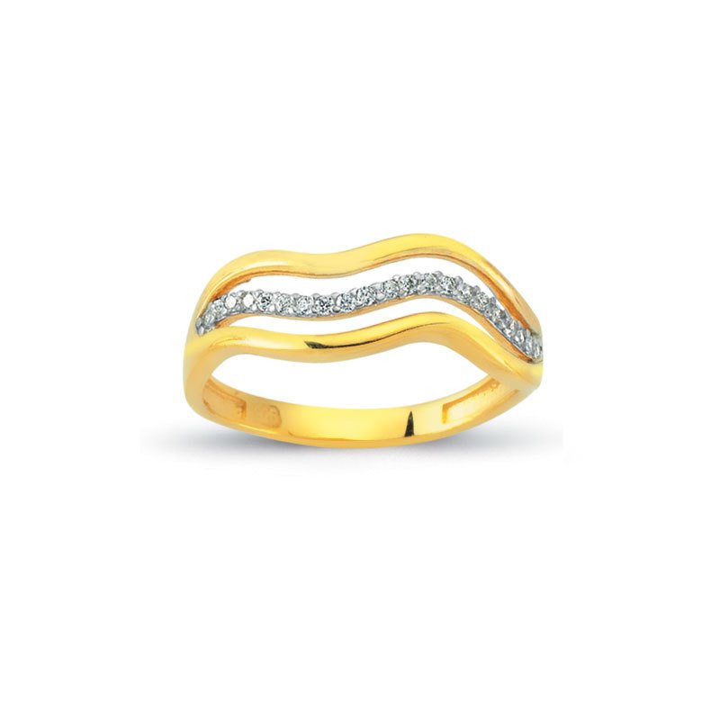 Beelo Gold 14K Altın Tasarım Yüzük BGAZ328