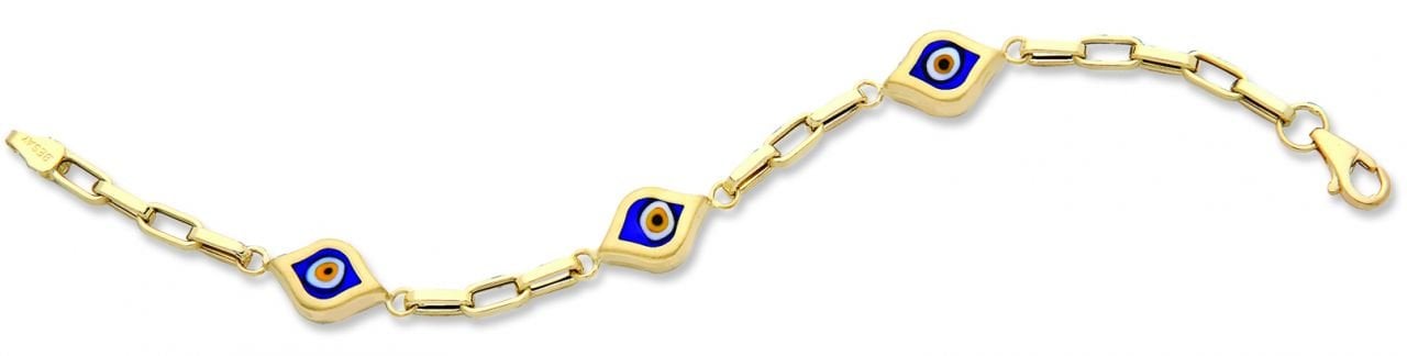 Beelo Gold 14K Altın Çocuk Nazar Bileklik CSR008