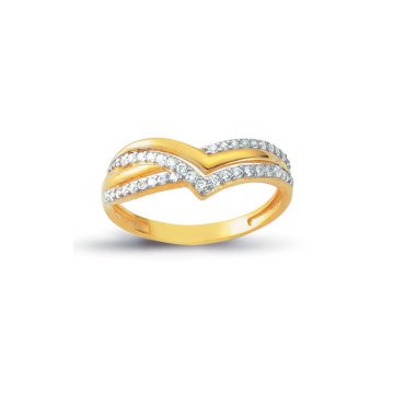 Beelo Gold 14K Altın Tasarım Yüzük BGAZ334