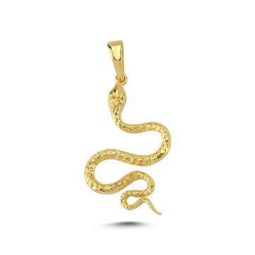 Beelo Gold 14K Altın Yılan Kolye Ucu