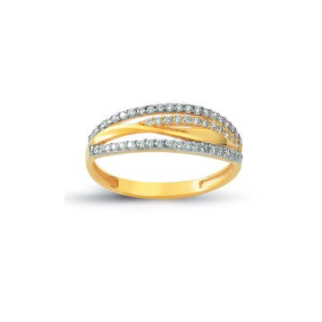 Beelo Gold 14K Altın Tasarım Yüzük BGAZ338