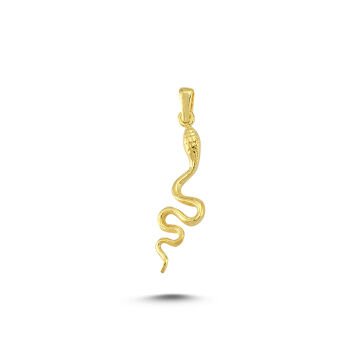 Beelo Gold 14K Altın Yılan Kolye Ucu