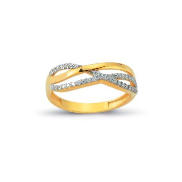 Beelo Gold 14K Altın Tasarım Yüzük BGAZ340