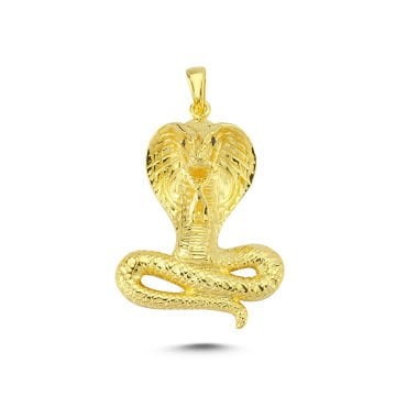 Beelo Gold 14K Altın Kobra Kolye Ucu