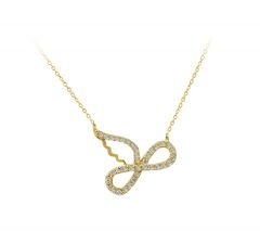 Beelo Gold 14K Altın Sonsuzluk Kanat Kolye
