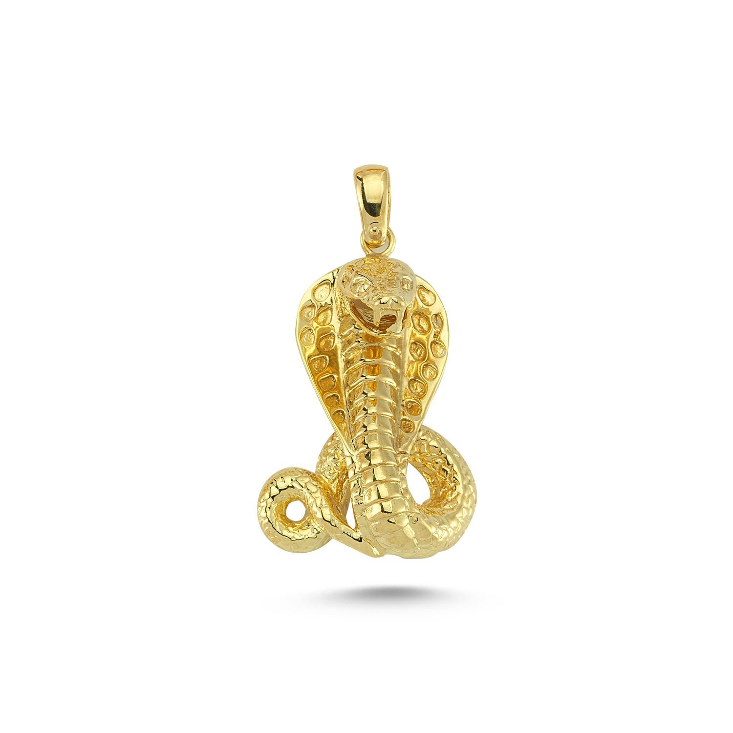 Beelo Gold 14K Altın Kobra Kolye Ucu