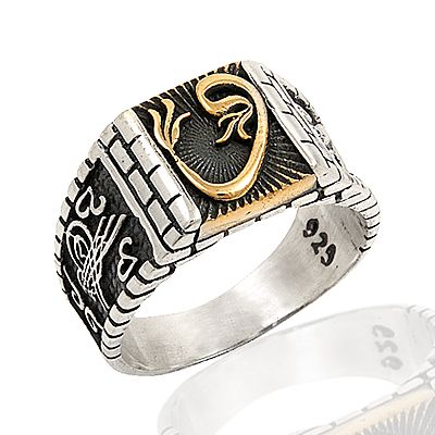 Beelo Silver 925K Gümüş Vav Erkek Yüzük BGEY159