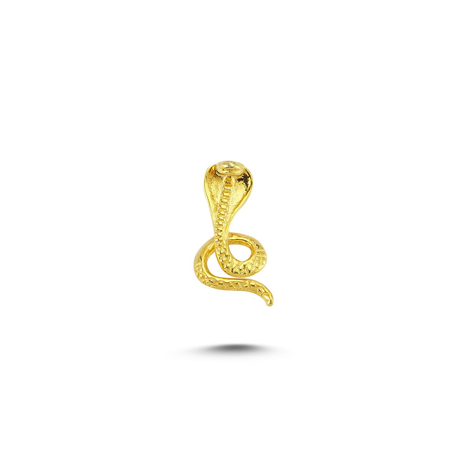 Beelo Gold 14K Altın Kobra Kolye Ucu