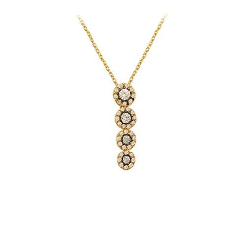 Beelo Gold 14K Altın Elmas Osmanlı Kolye BGKL099