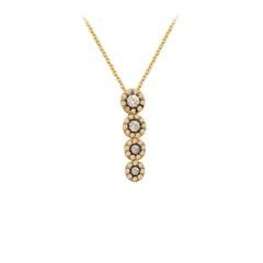 Beelo Gold 14K Altın Elmas Osmanlı Kolye BGKL099