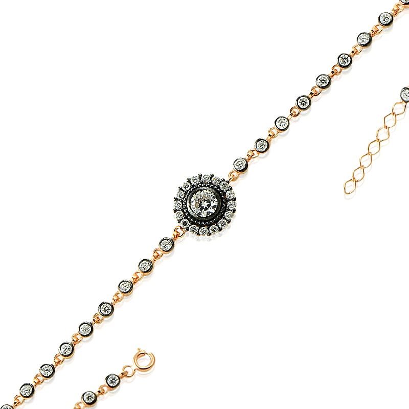 Beelo Silver Rose Altın K. 925K Gümüş Osmanlı Bileklik