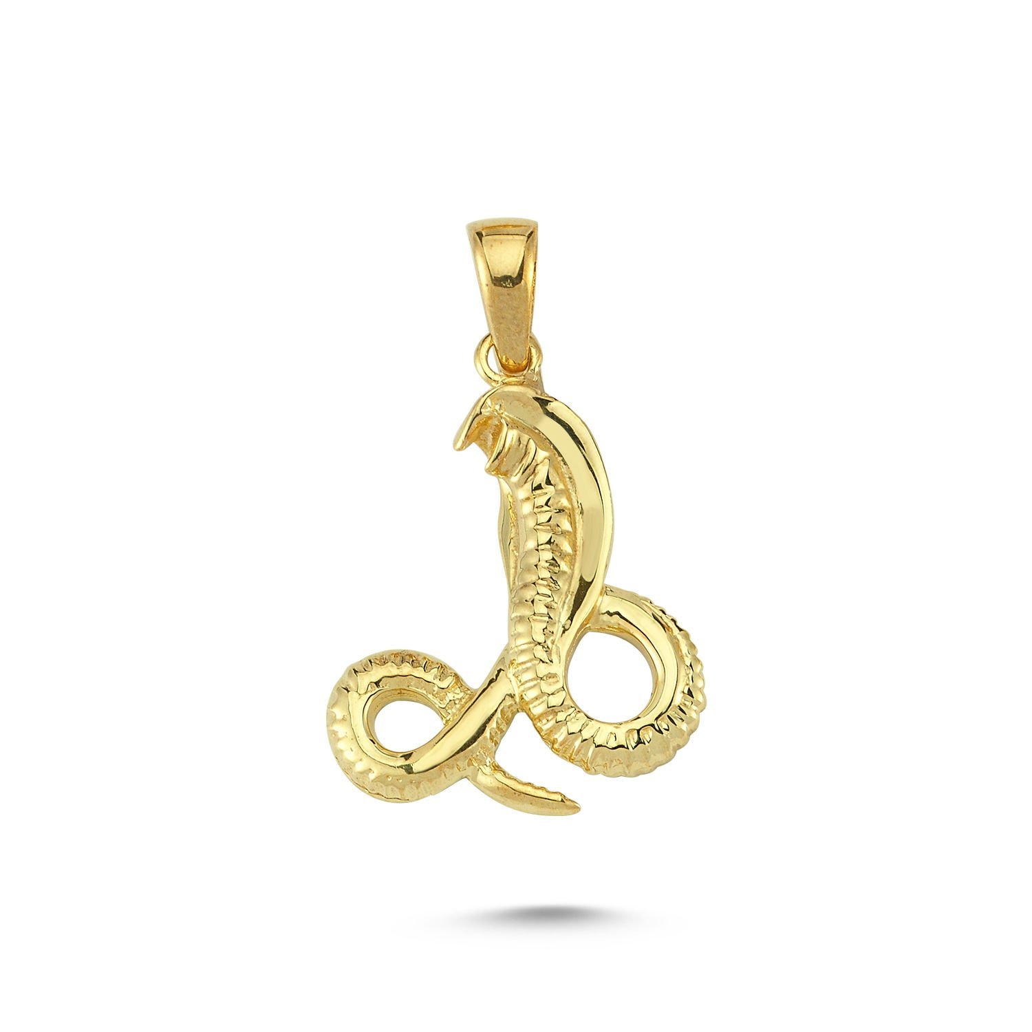 Beelo Gold 14K Altın Yılan Kolye Ucu