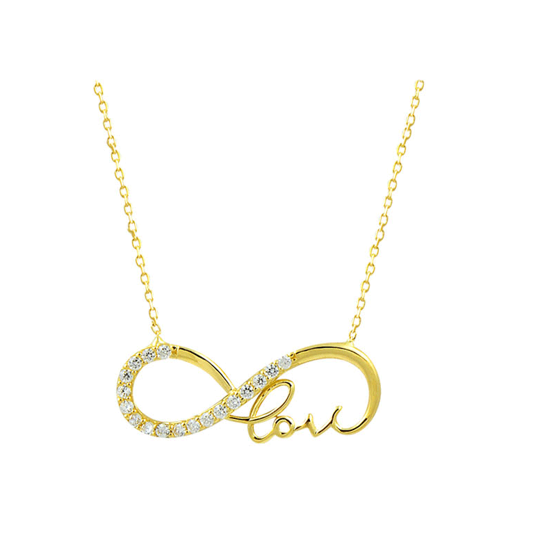 Beelo Gold 14K Altın Sonsuzluk Kolye