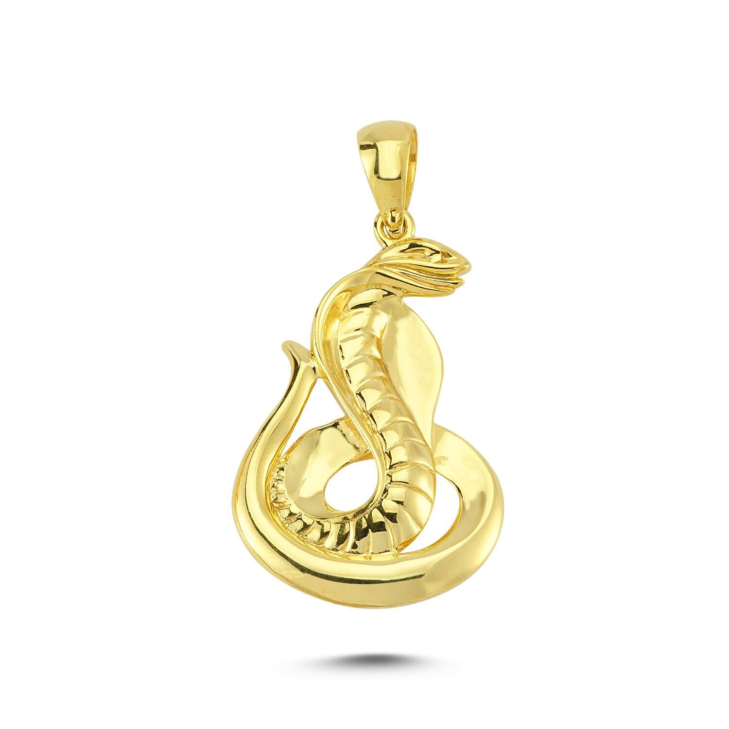 Beelo Gold 14K Altın Yılan Kolye Ucu