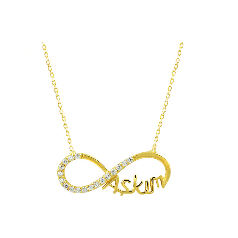 Beelo Gold 14K Altın Sonsuzluk Aşkım Kolye