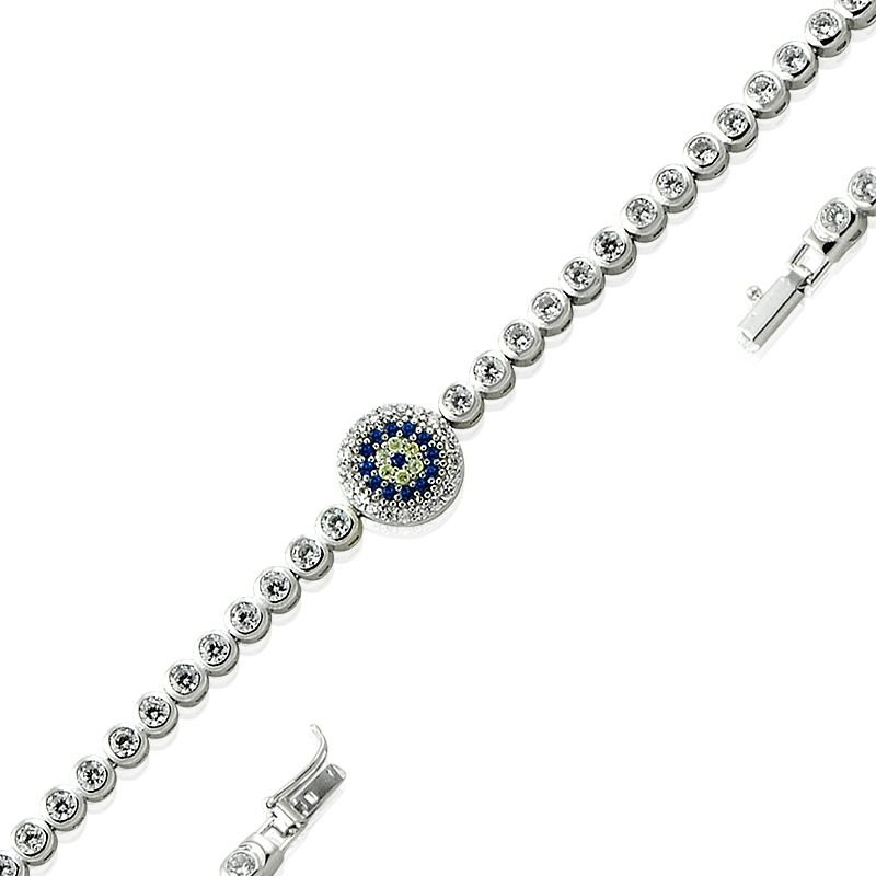 Beelo Silver  925K Gümüş Su Yolu Nazar Boncuk Bileklik