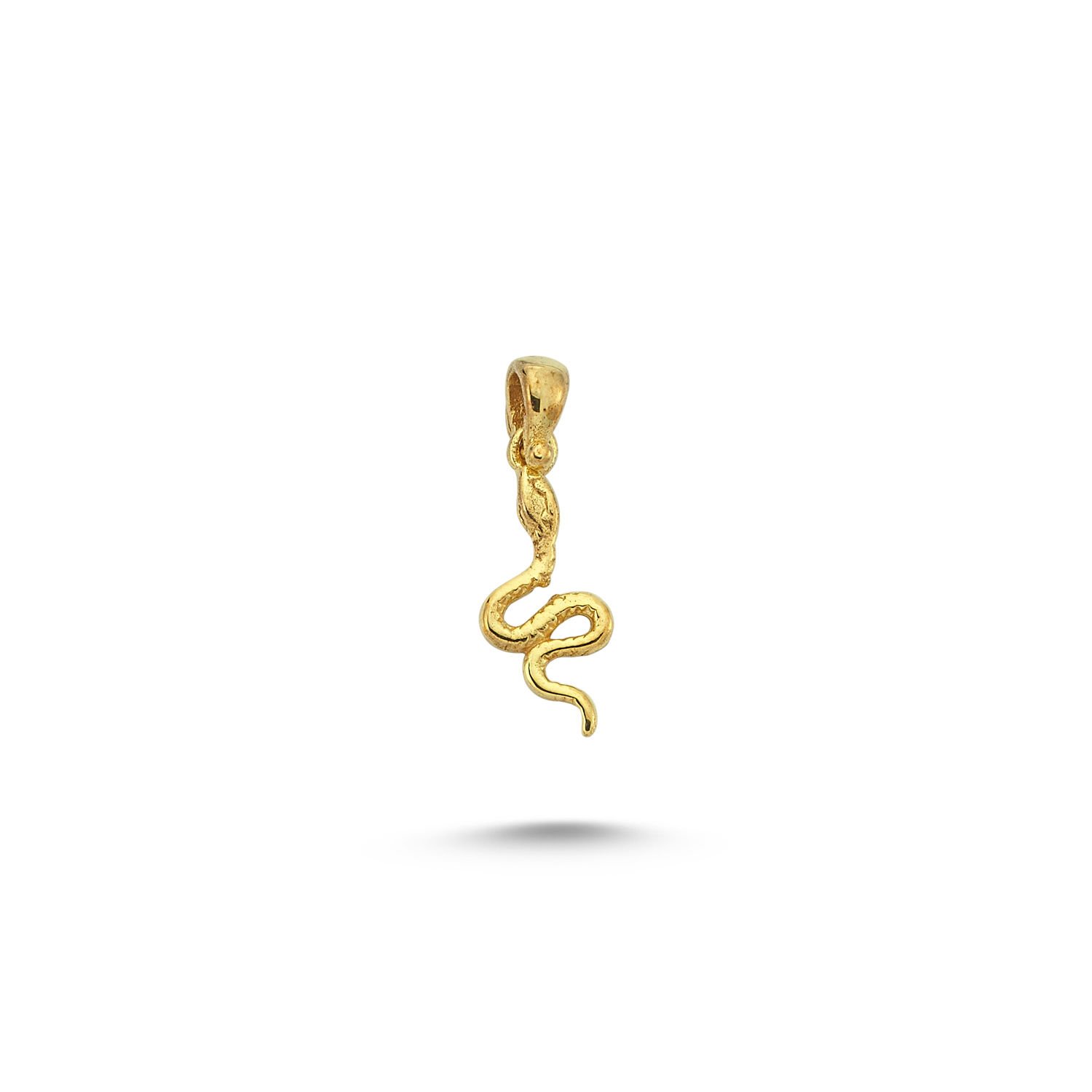 Beelo Gold 14K Altın Yılan Kolye Ucu