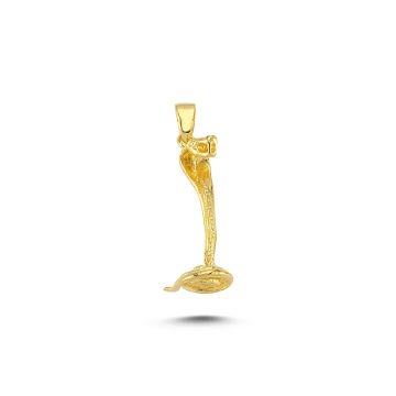 Beelo Gold 14K Altın Kobra Kolye Ucu