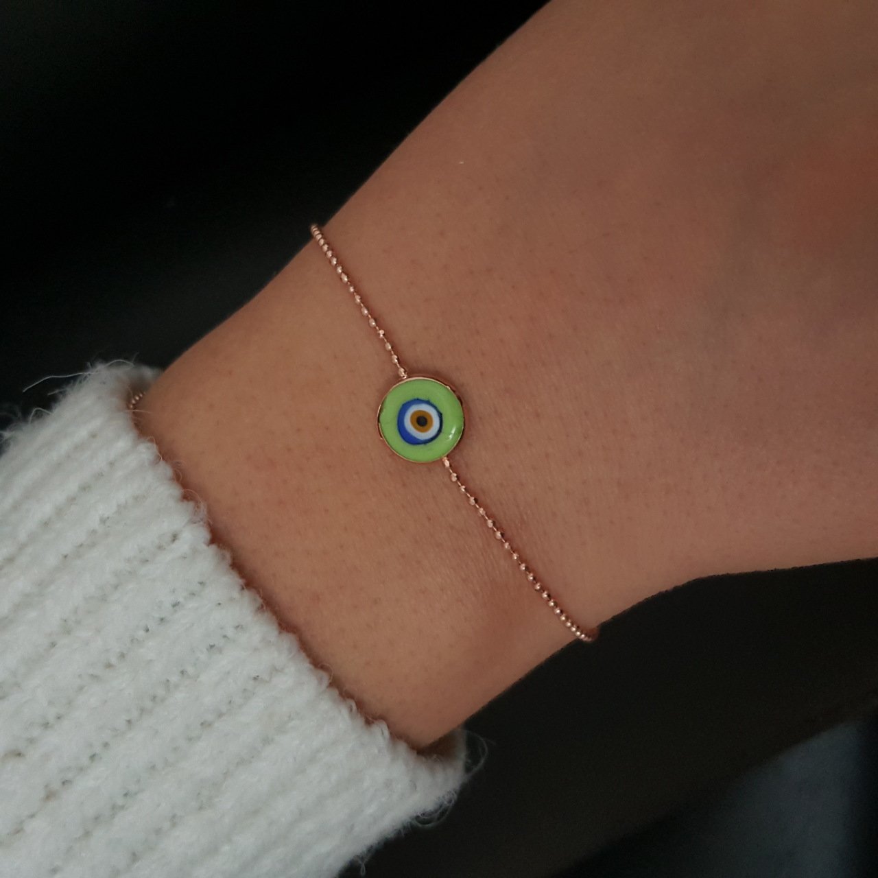 Beelo Silver 925K Gümüş Tasarım Nazar Bileklik