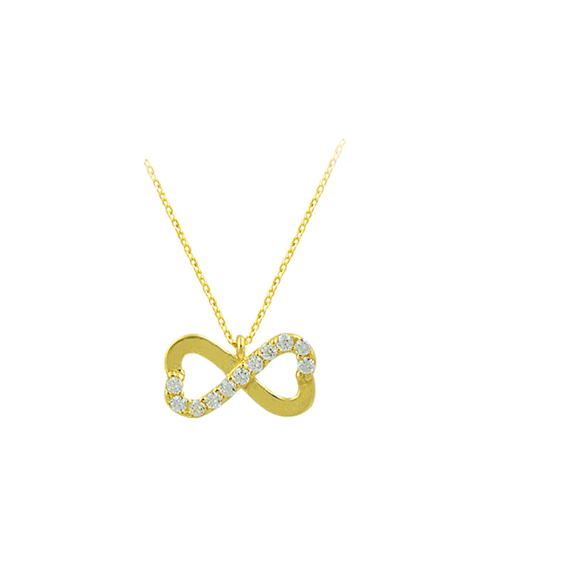 Beelo Gold 14K Altın Sonsuzluk Kolye