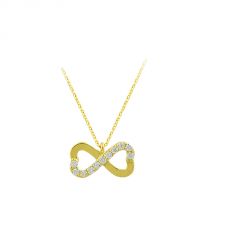 Beelo Gold 14K Altın Sonsuzluk Kolye