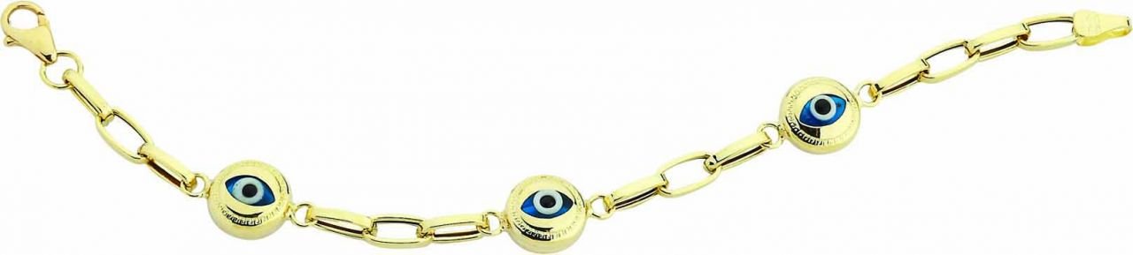 Beelo Gold 14K Altın Çocuk Nazar Bileklik CSR044