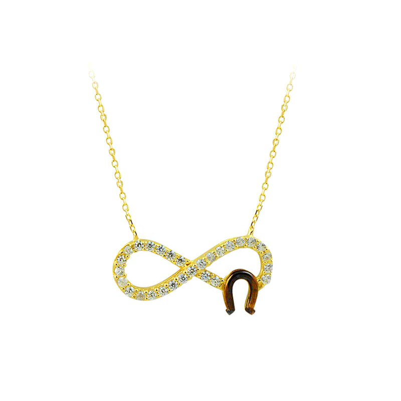 Beelo Gold 14K Altın Sonsuzluk Kolye