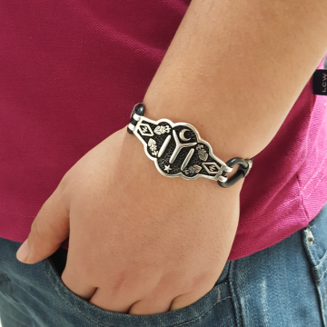 Beelo Silver 925 K Gümüş Kayı Boyu Tasarım Bileklik