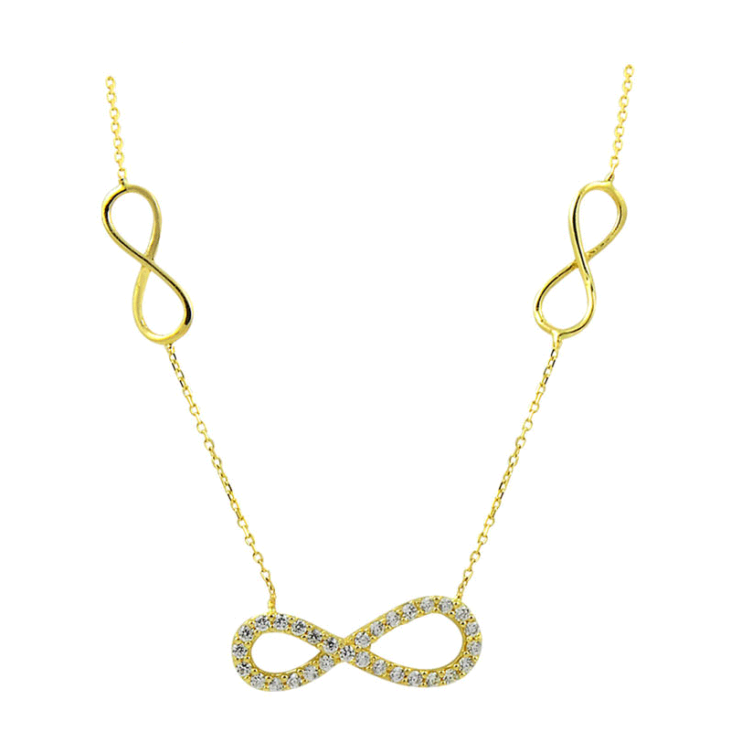 Beelo Gold 14K Altın Sonsuzluk Kolye