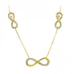 Beelo Gold 14K Altın Sonsuzluk Kolye