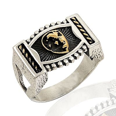 Beelo Silver 925K Gümüş Kemal Atatürk Erkek Yüzük BGEY181