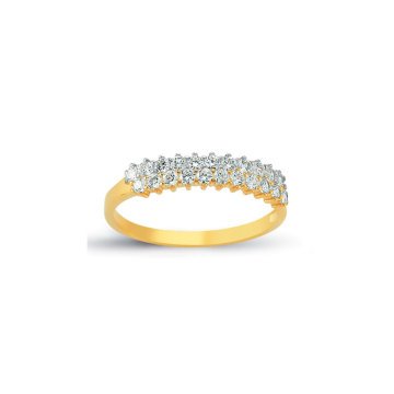 Beelo Gold 14K Altın Tasarım Yüzük BGAZ373