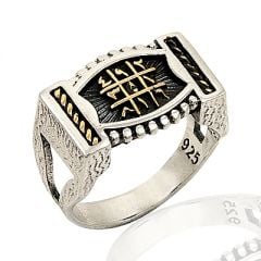 Beelo Silver 925K Gümüş Osmanlı Erkek Yüzük BGEY184