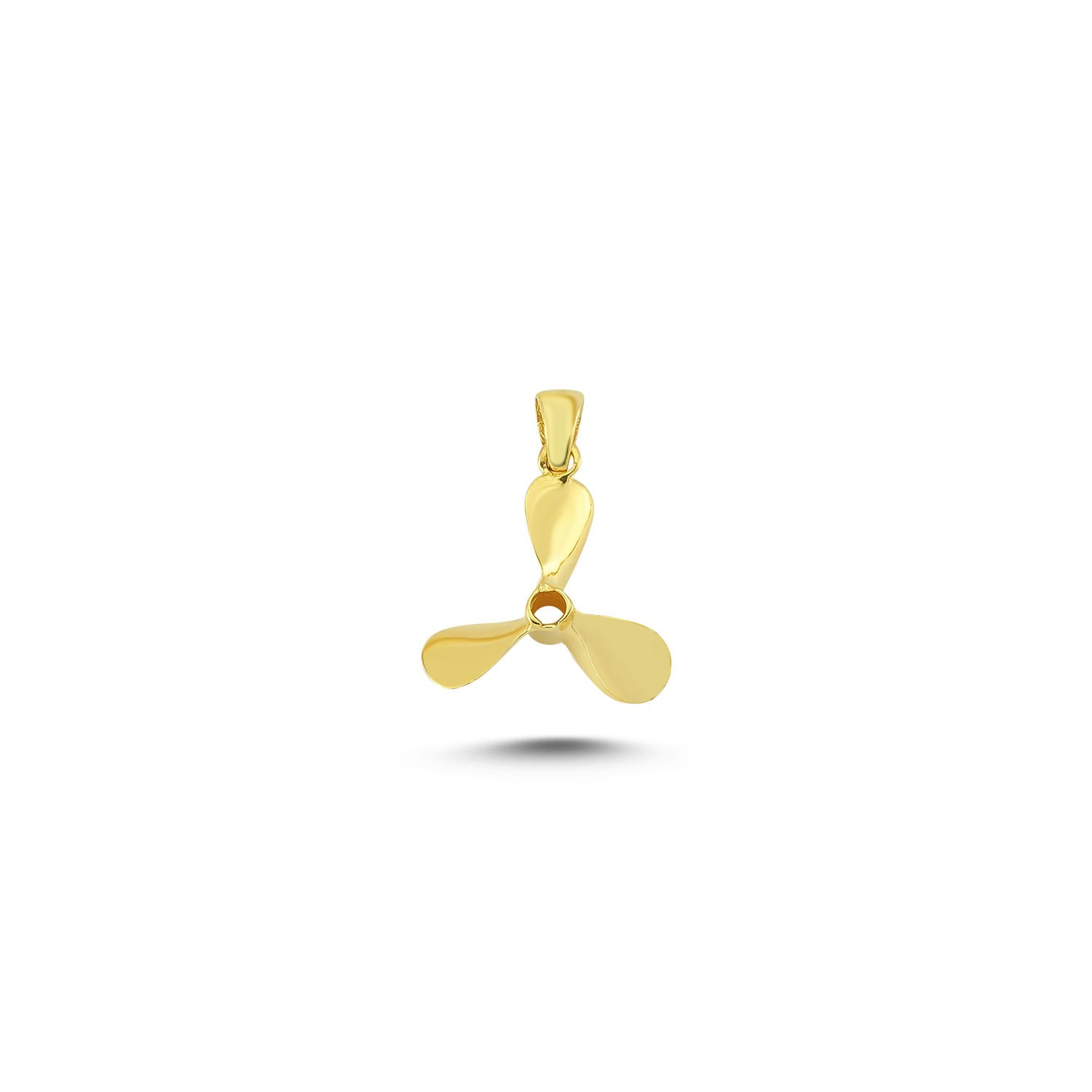 Beelo Gold 14K Altın Pervane Kolye Ucu
