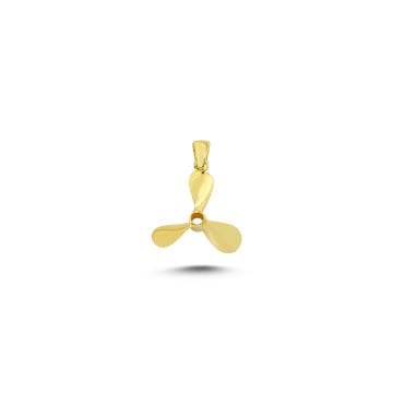 Beelo Gold 14K Altın Pervane Kolye Ucu