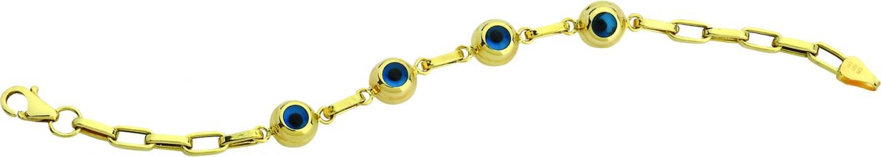 Beelo Gold 14K Altın Çocuk Nazar Bileklik CSR055
