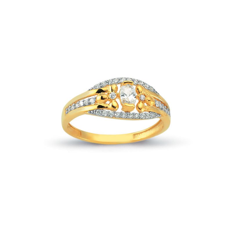 Beelo Gold 14K Altın Tasarım Yüzük BGAZ380