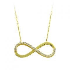 Beelo Gold 14K Altın Sonsuzluk Kolye