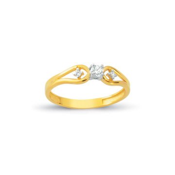 Beelo Gold 14K Altın Tasarım Yüzük BGAZ386