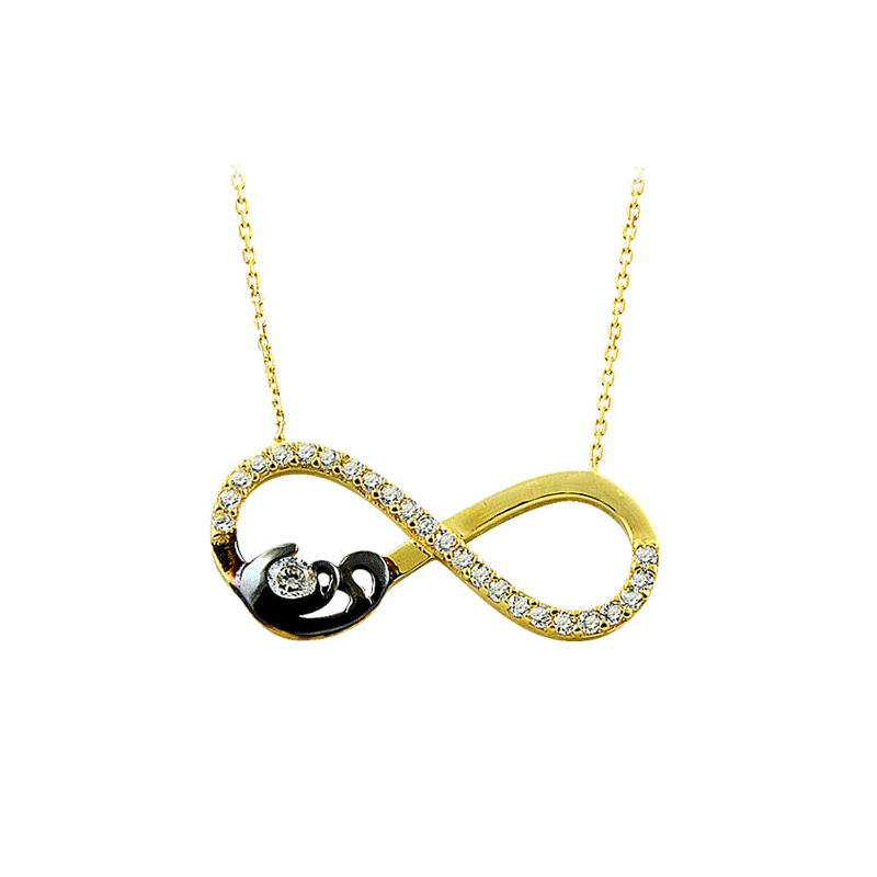 Beelo Gold 14K Altın Sonsuzluk Kolye