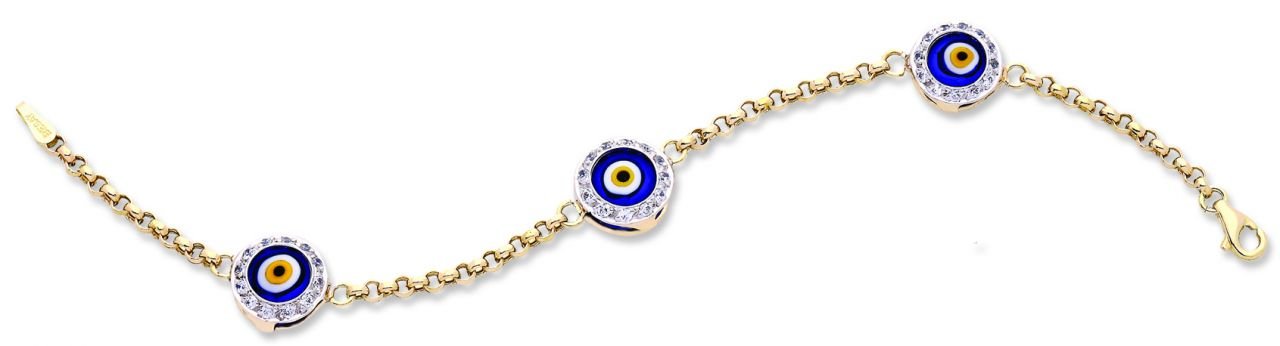 Beelo Gold 14K Altın Çocuk Nazar Bileklik CT015