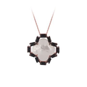 Beelo Silver Gümüş 925K Gümüş Baget Tasarım Kolye