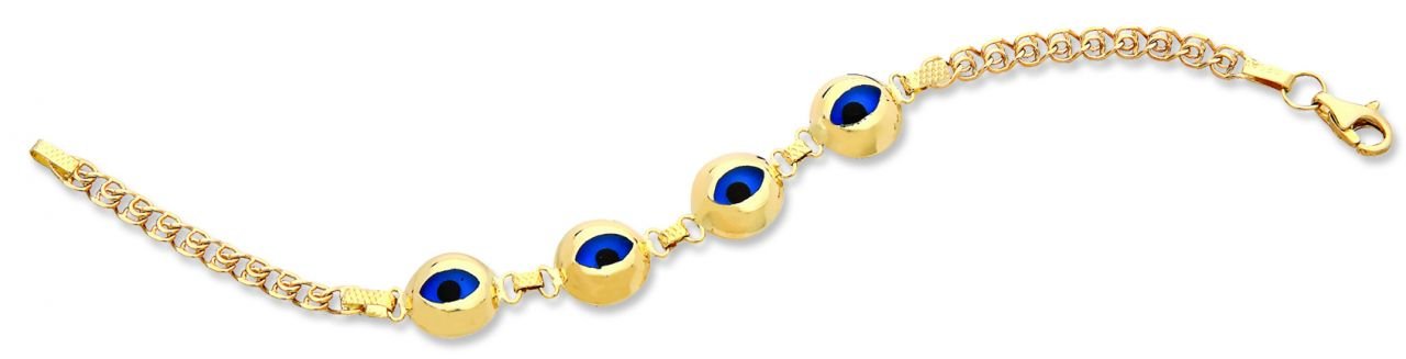 Beelo Gold 14K Altın Çocuk Nazar Bileklik CZT001