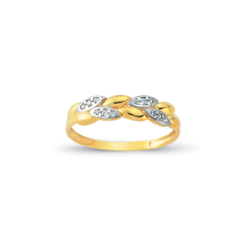 Beelo Gold 14K Altın Tasarım Yüzük BGAZ395