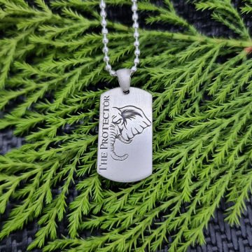 Beelo Silver 925 Ayar Gümüş The Protector Koruyucu Fil Erkek Kunye Kolye