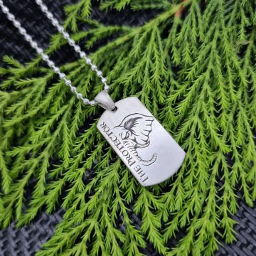 Beelo Silver 925 Ayar Gümüş The Protector Koruyucu Fil Erkek Kunye Kolye