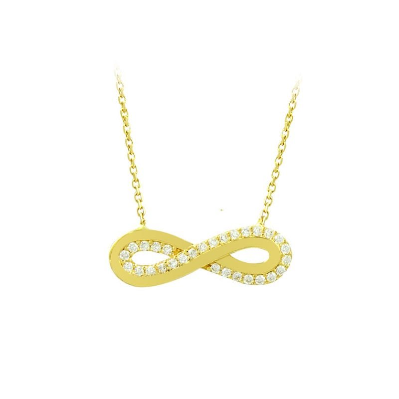 Beelo Gold 14K Altın Sonsuzluk Kolye